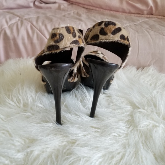 SHOEDAZZLE FATIMA FAUX SUEDE PLATFORM HEELS - Picture 6 of 6